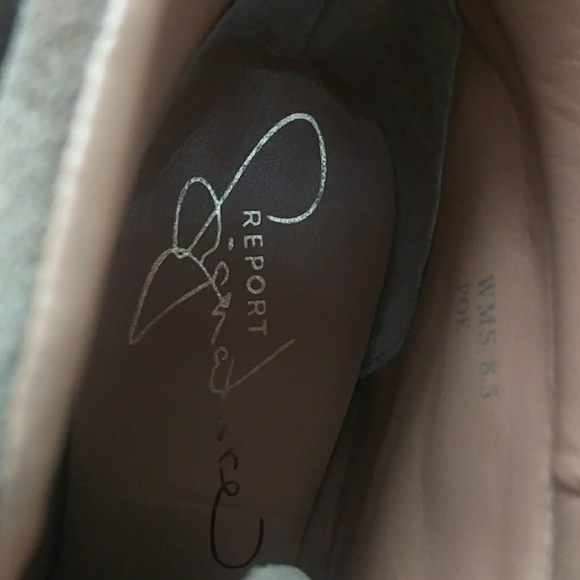 Report signature suede taupe heeled boots platform - Picture 3 of 3